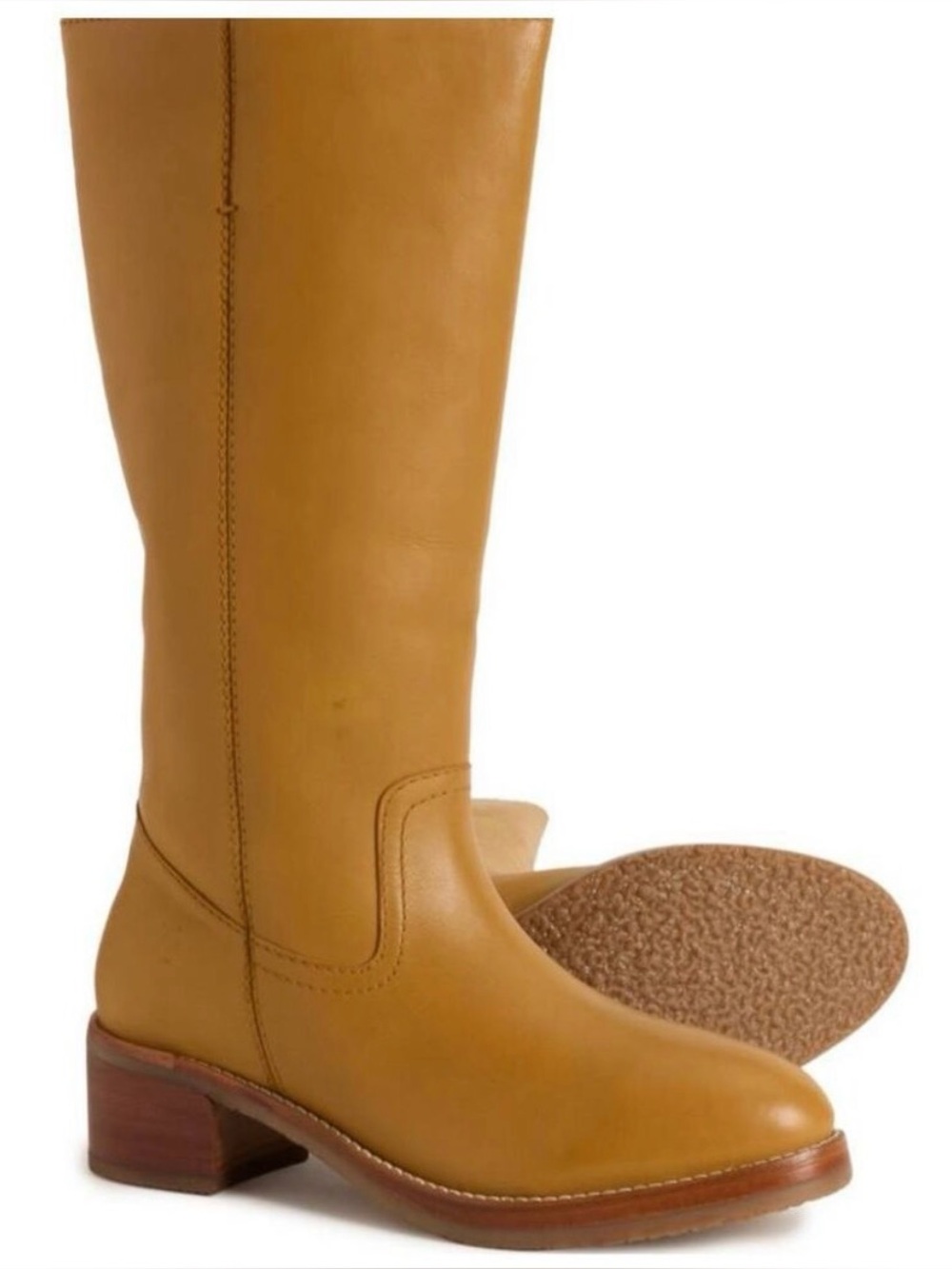 Frye Camryn Tall Pull On Boots Banana Leather Size 7 NWT
